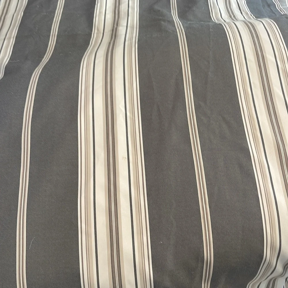 Pair of curtain panels stripes neutrals